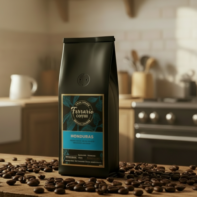 Ferrario Coffee single-origin African specialty coffee in sustainable packaging